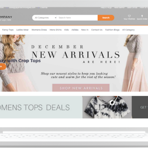 Modern Fashion theme preview