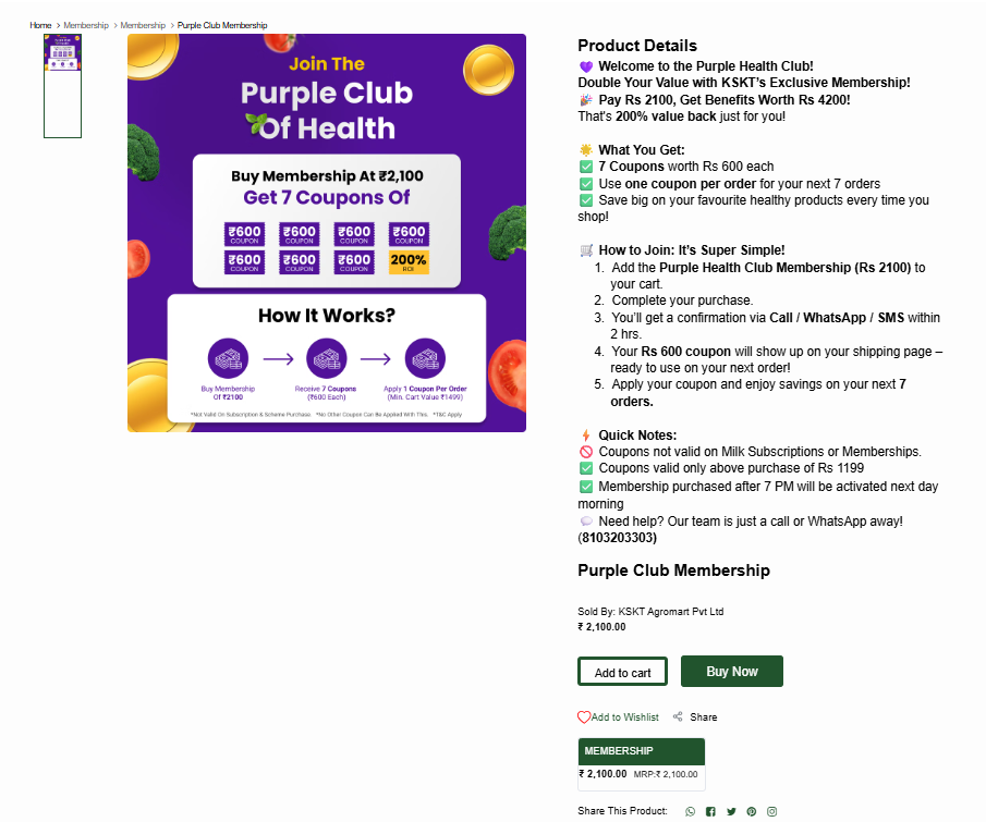 Membership Setup in O2VEND