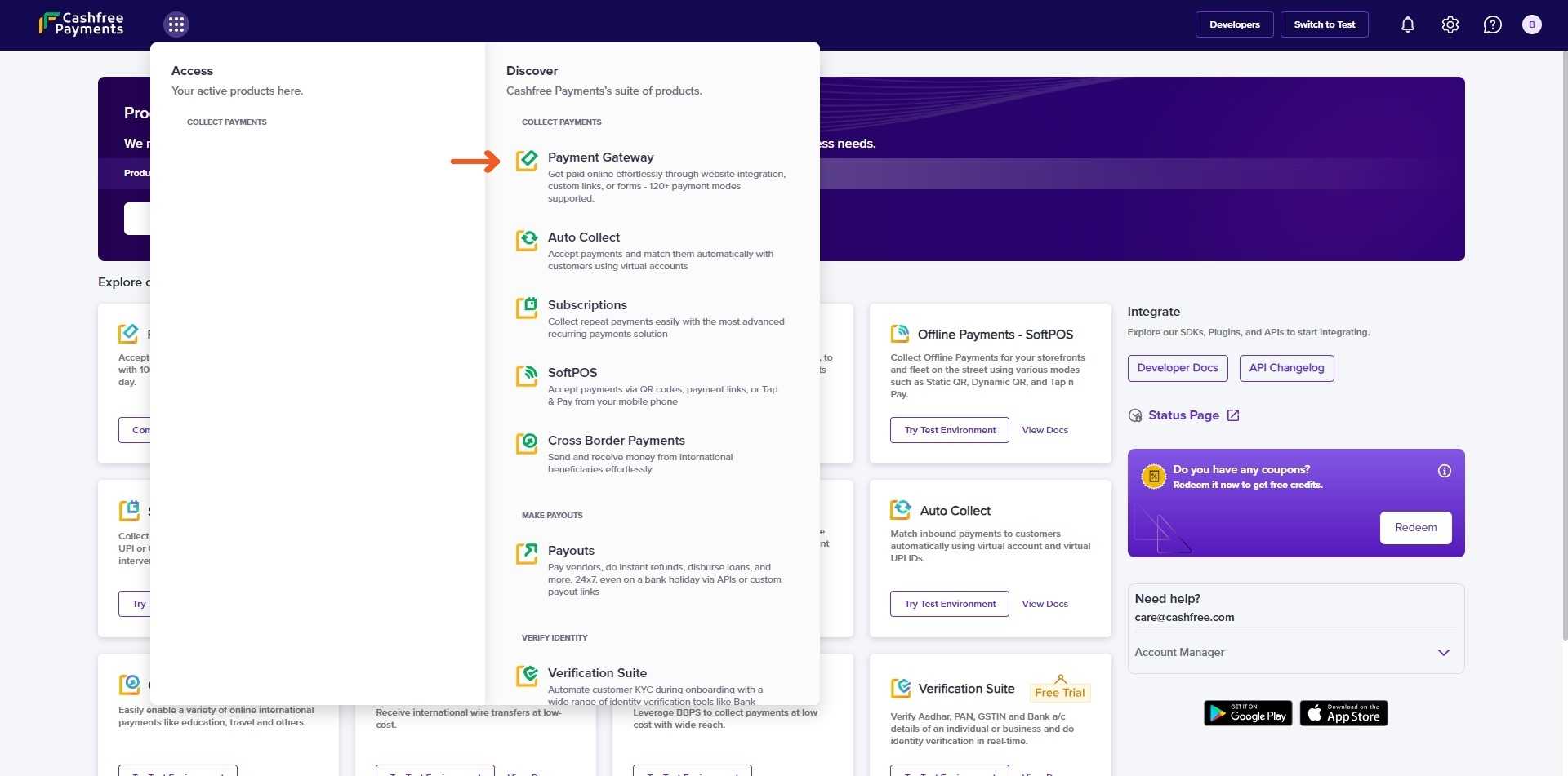 Seamless Payments with Cashfree in O2VEND: A Streamlined Guide
