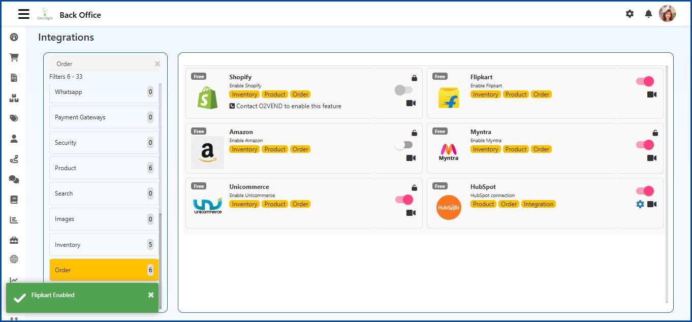 Flipkart Integration in O2VEND