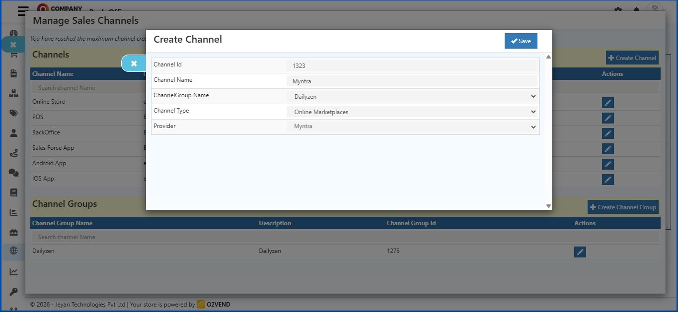Myntra Integration in O2VEND