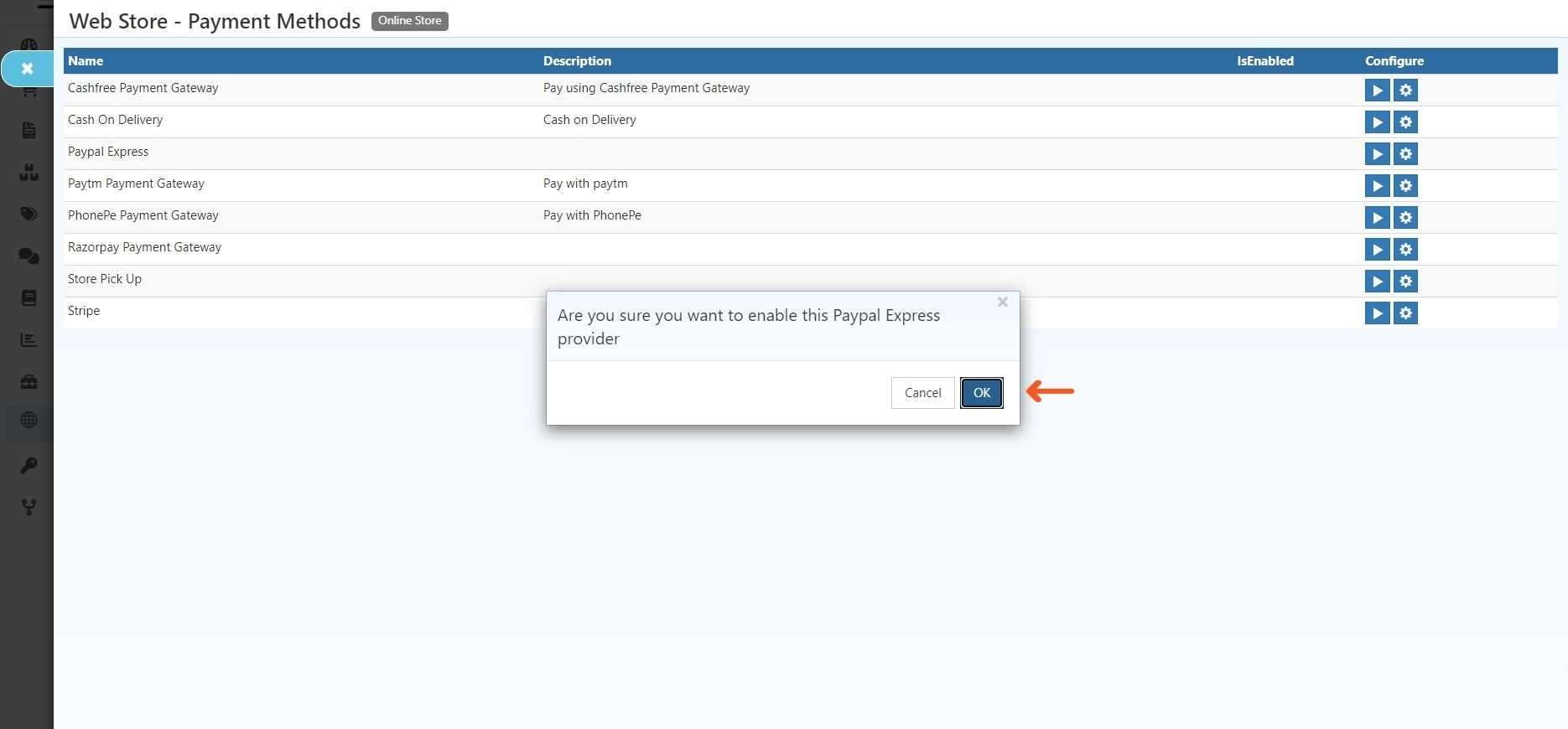 PayPal Integration in O2VEND
