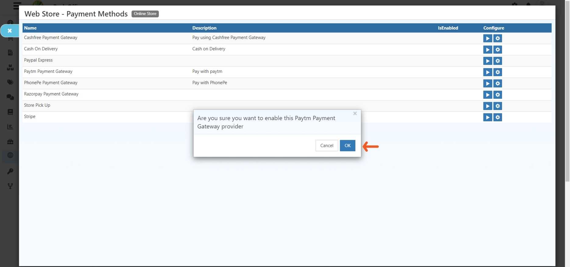 Paytm Integration in O2VEND