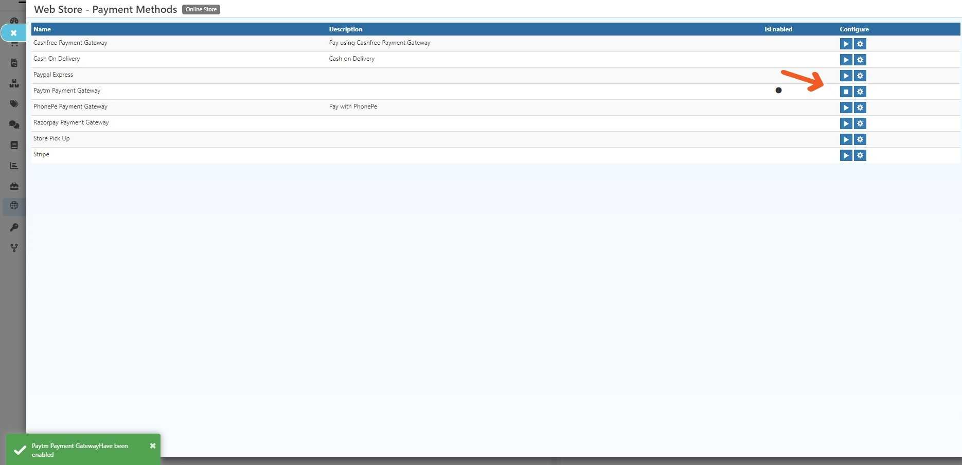 Paytm Integration in O2VEND