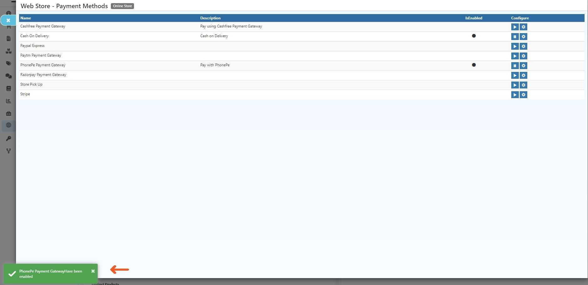 PhonePe Integration in O2VEND