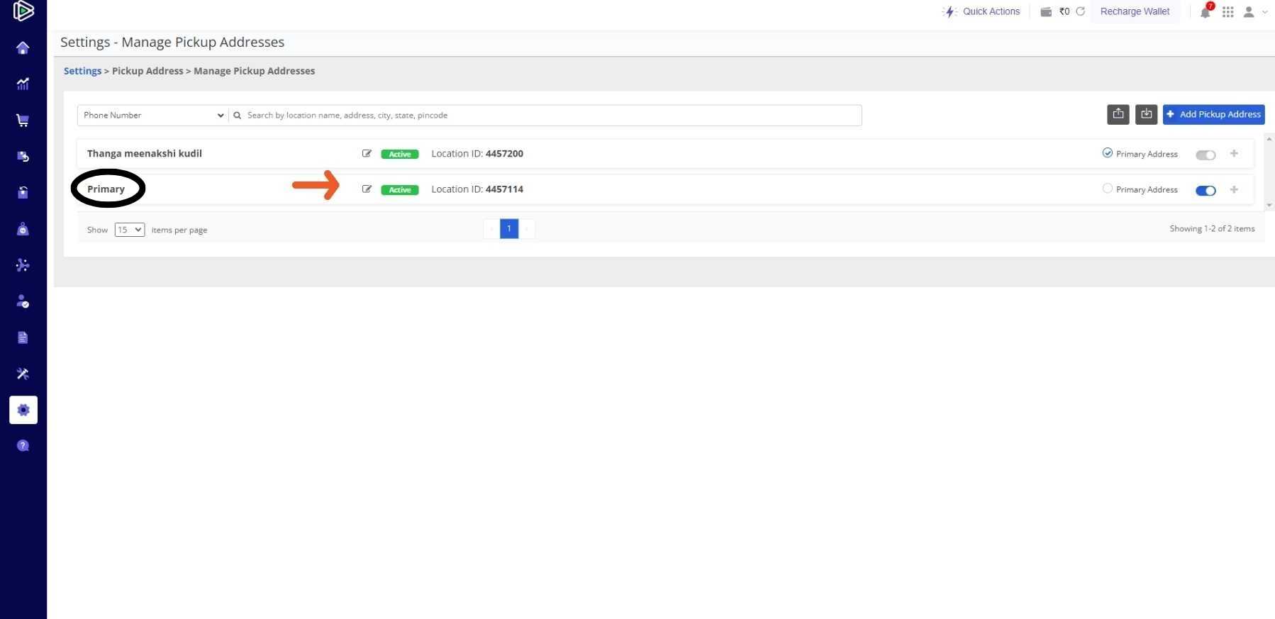 Shiprocket Integration in O2VEND