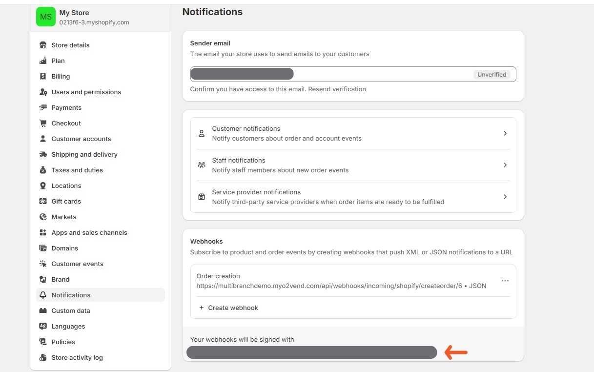 Shopify Integration in O2VEND