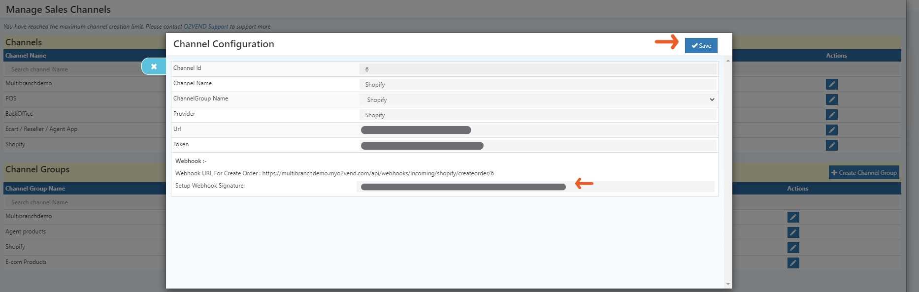 Shopify Integration in O2VEND