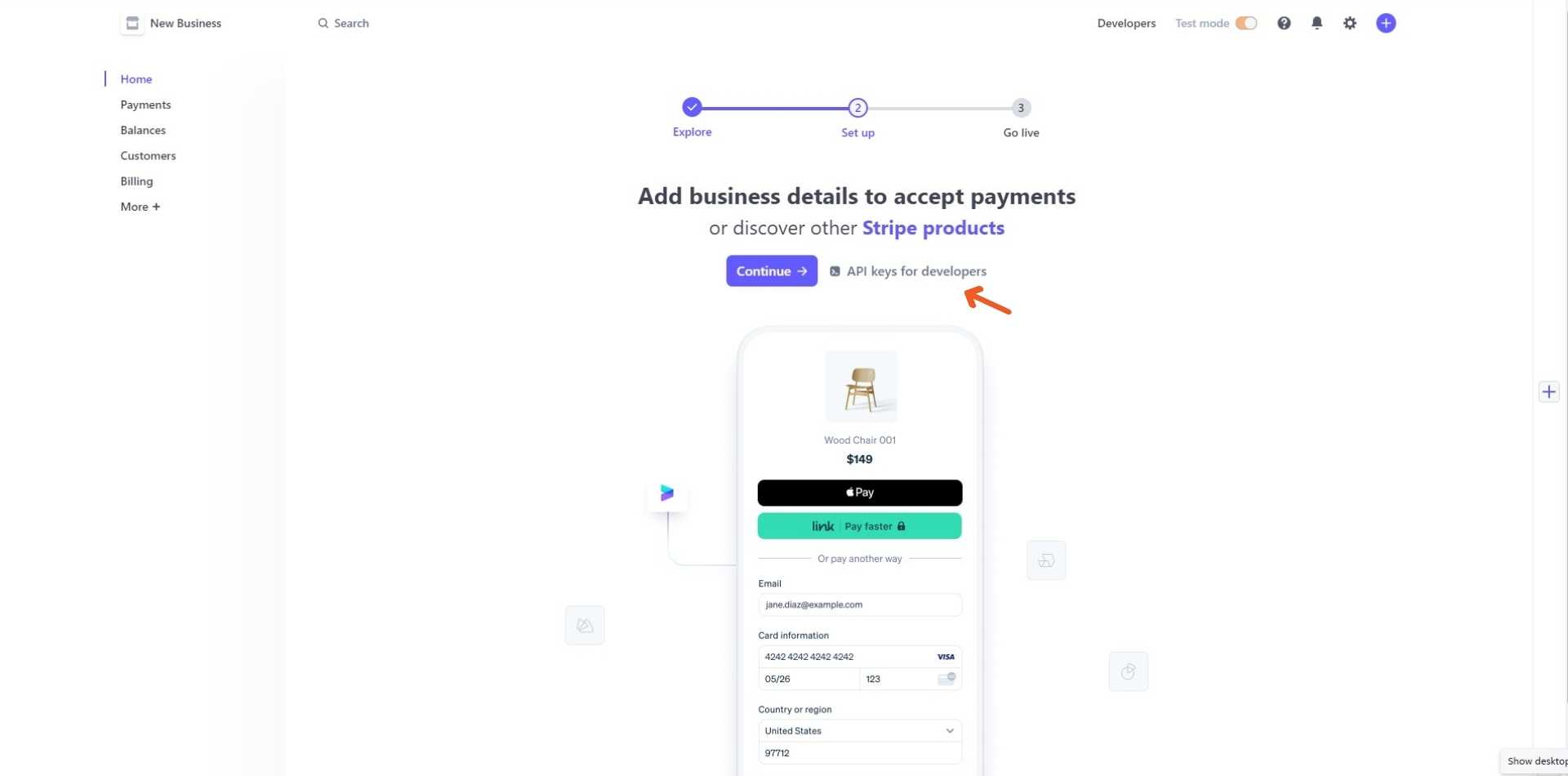 Stripe Integration in O2VEND
