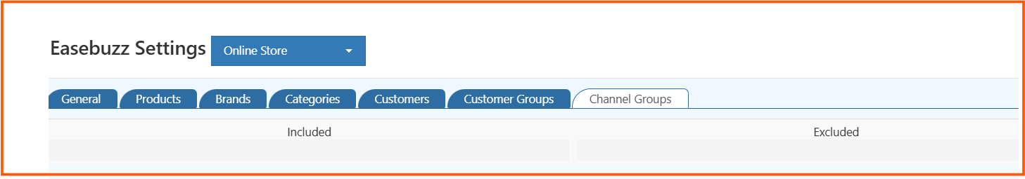 Easebuzz Channel Groups Filter