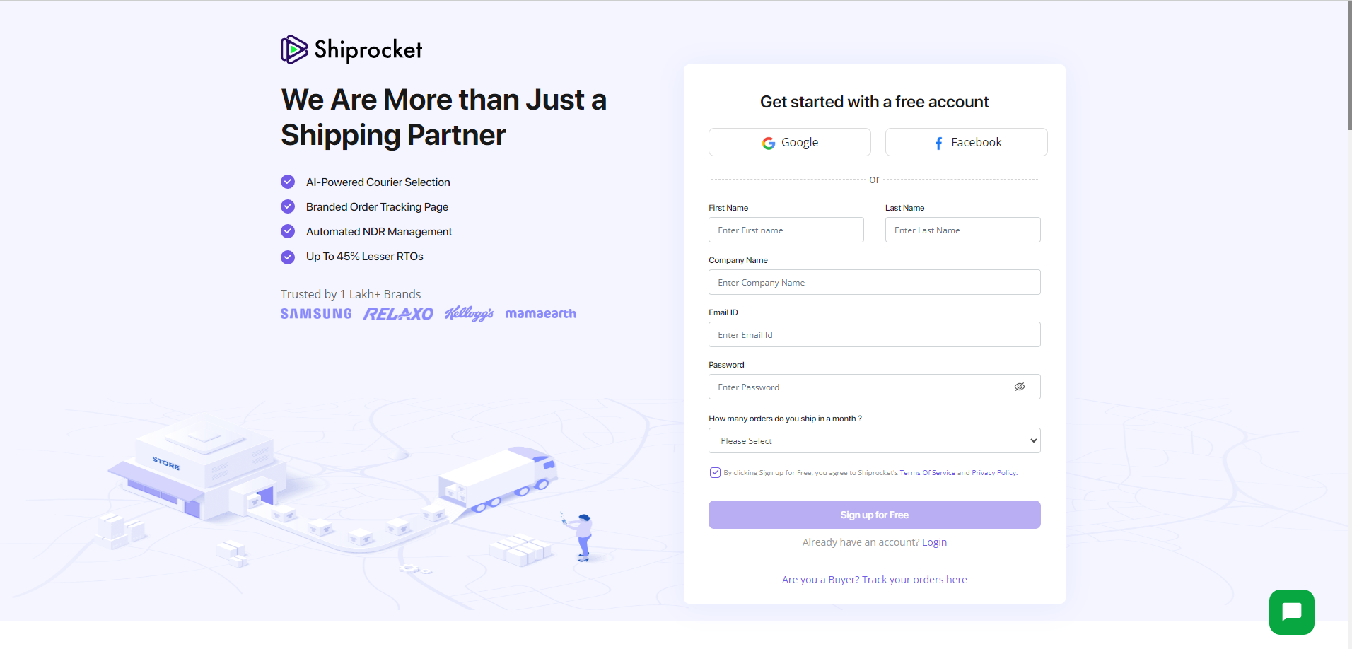 Shiprocket Integration in O2VEND