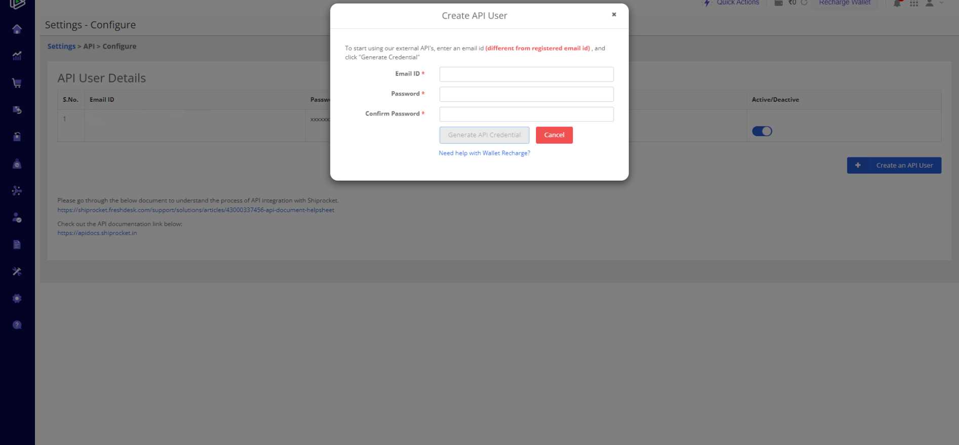 Shiprocket Integration in O2VEND