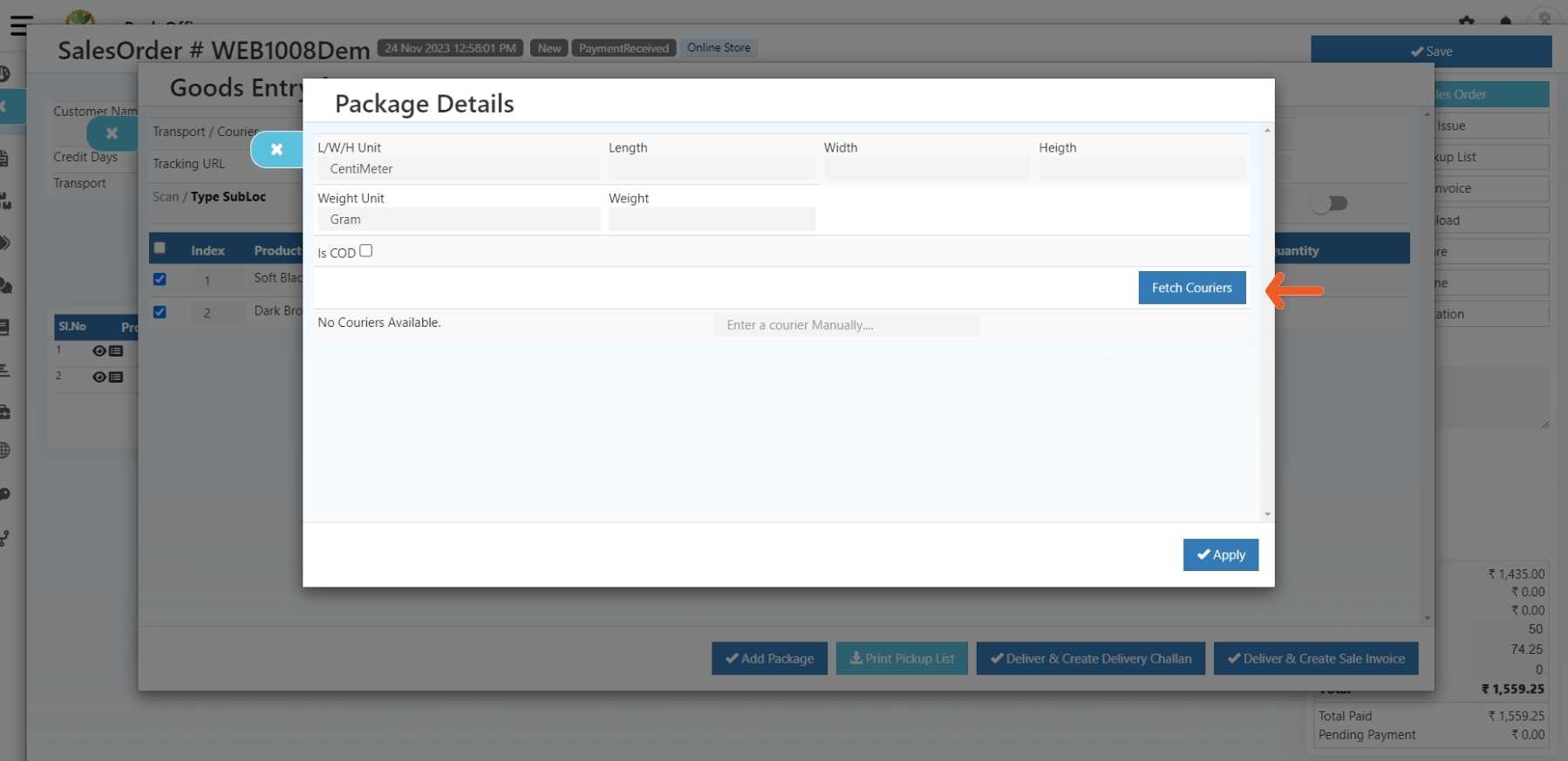 Shiprocket Integration in O2VEND