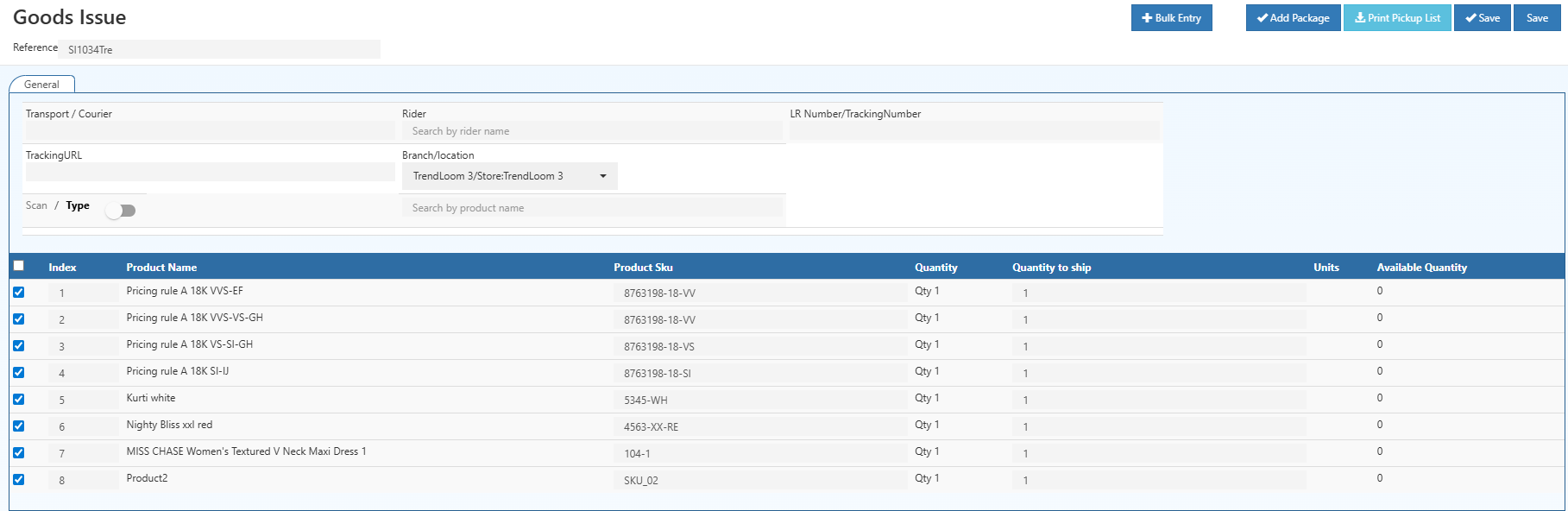 O2VEND ERP – Goods Dispatched Note (GDN) & Outbound Shipment Workflow