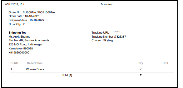 O2VEND ERP – Goods Dispatched Note (GDN) & Outbound Shipment Workflow