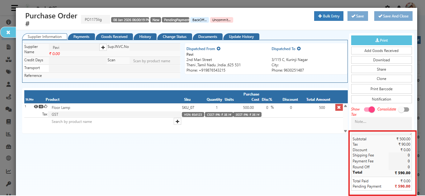 O2VEND Help Documentation