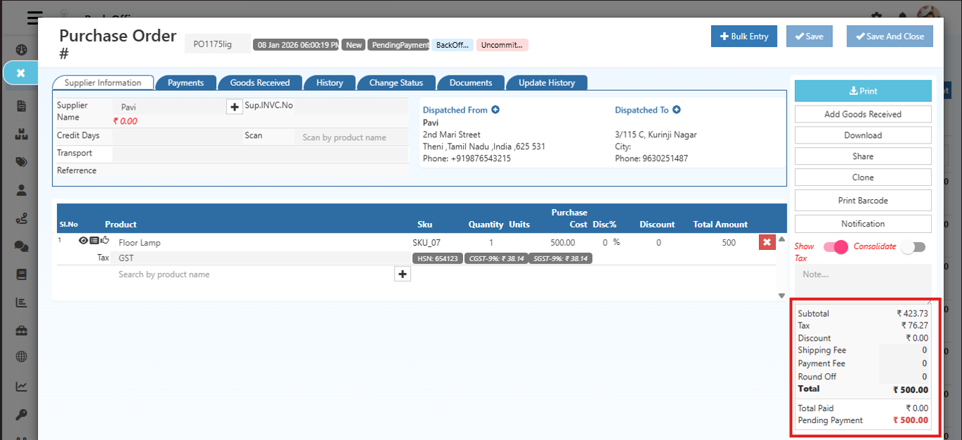 O2VEND Help Documentation
