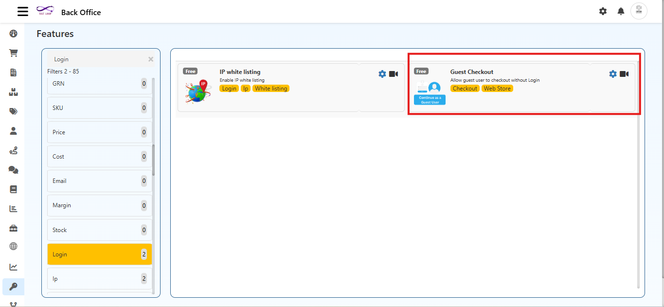 Guest Checkout Feature in O2VEND