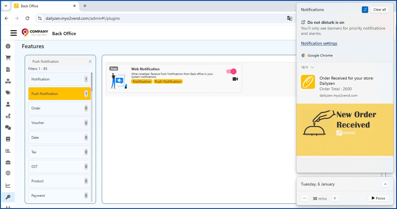 O2VEND Help Documentation