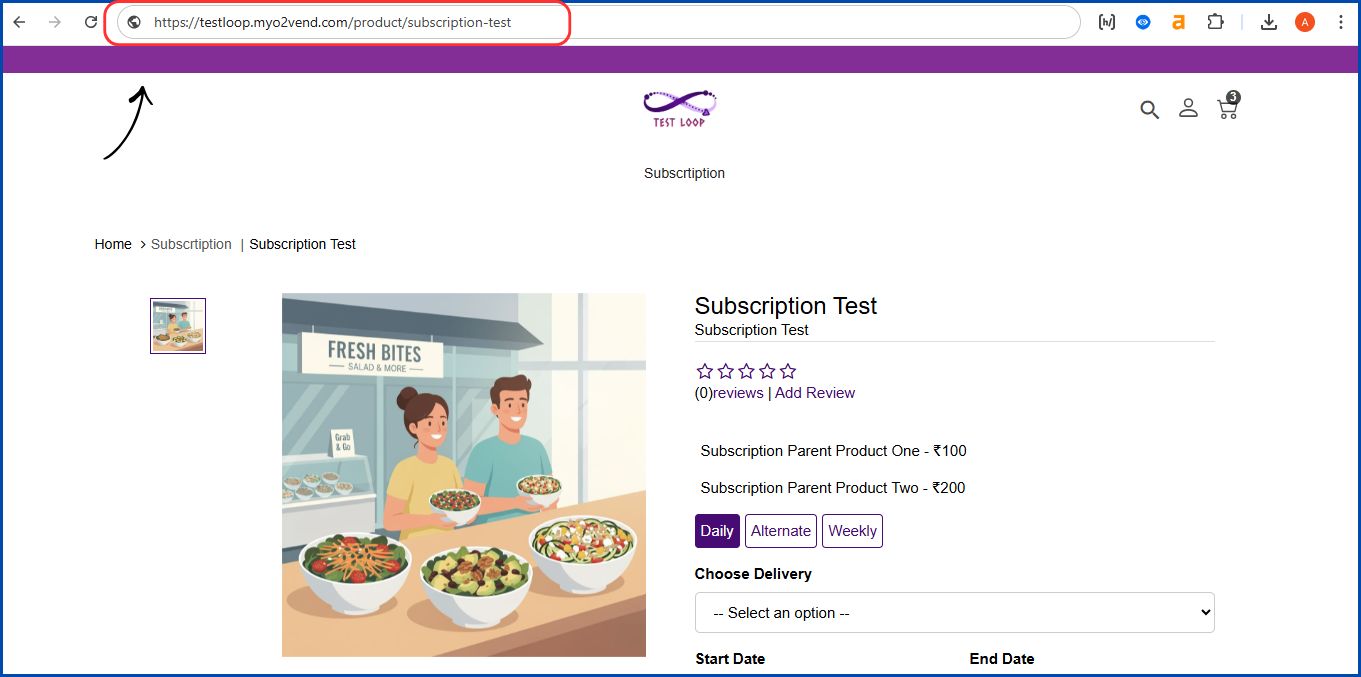 URL Features in O2VEND