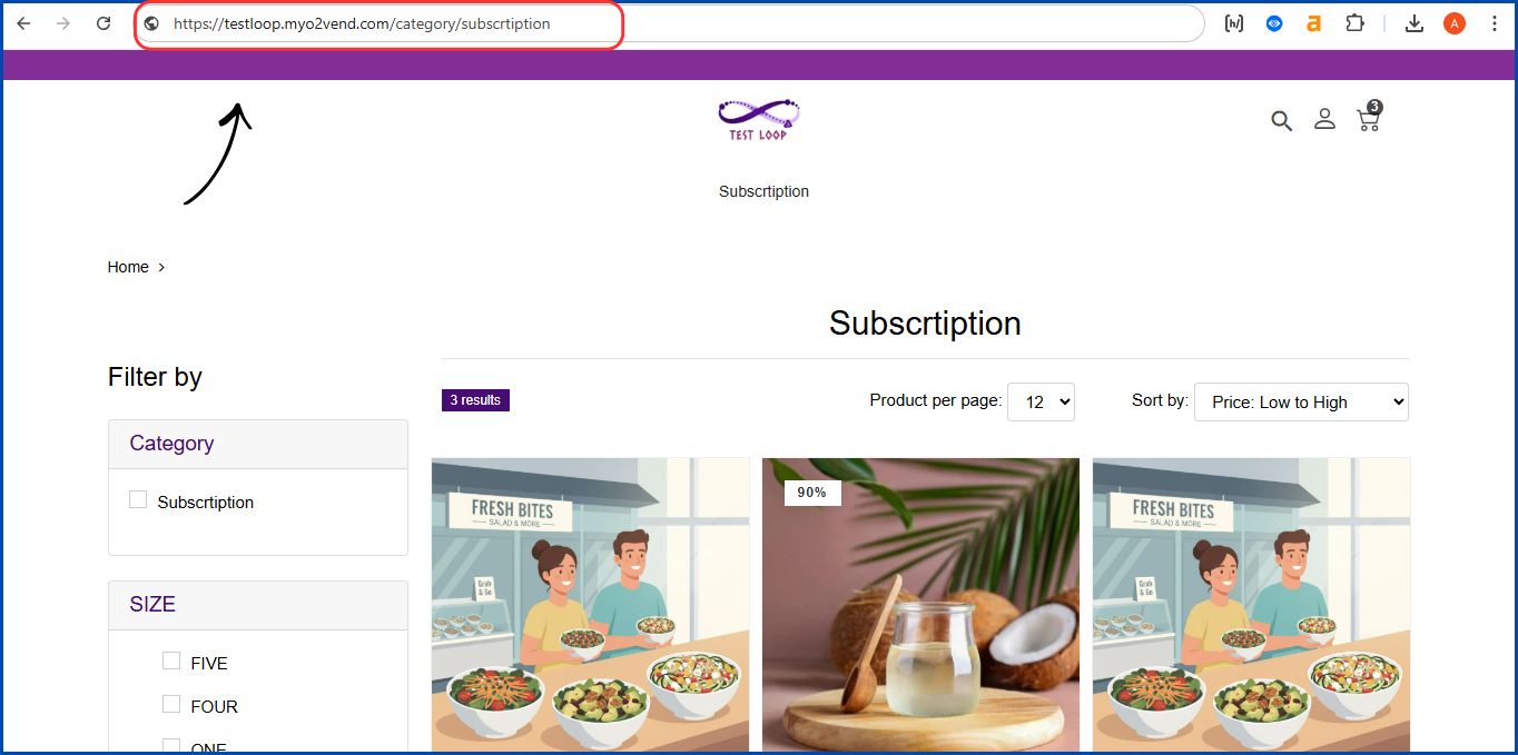 URL Features in O2VEND