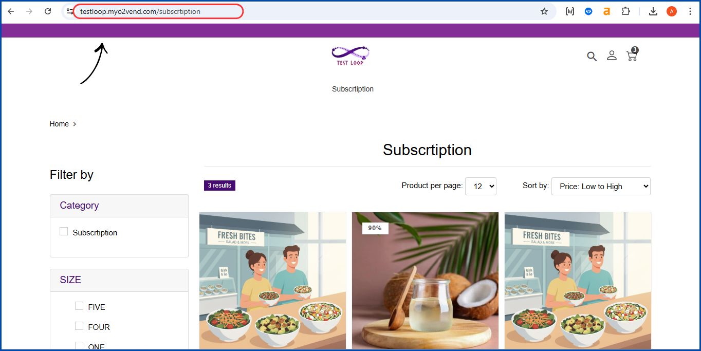 URL Features in O2VEND