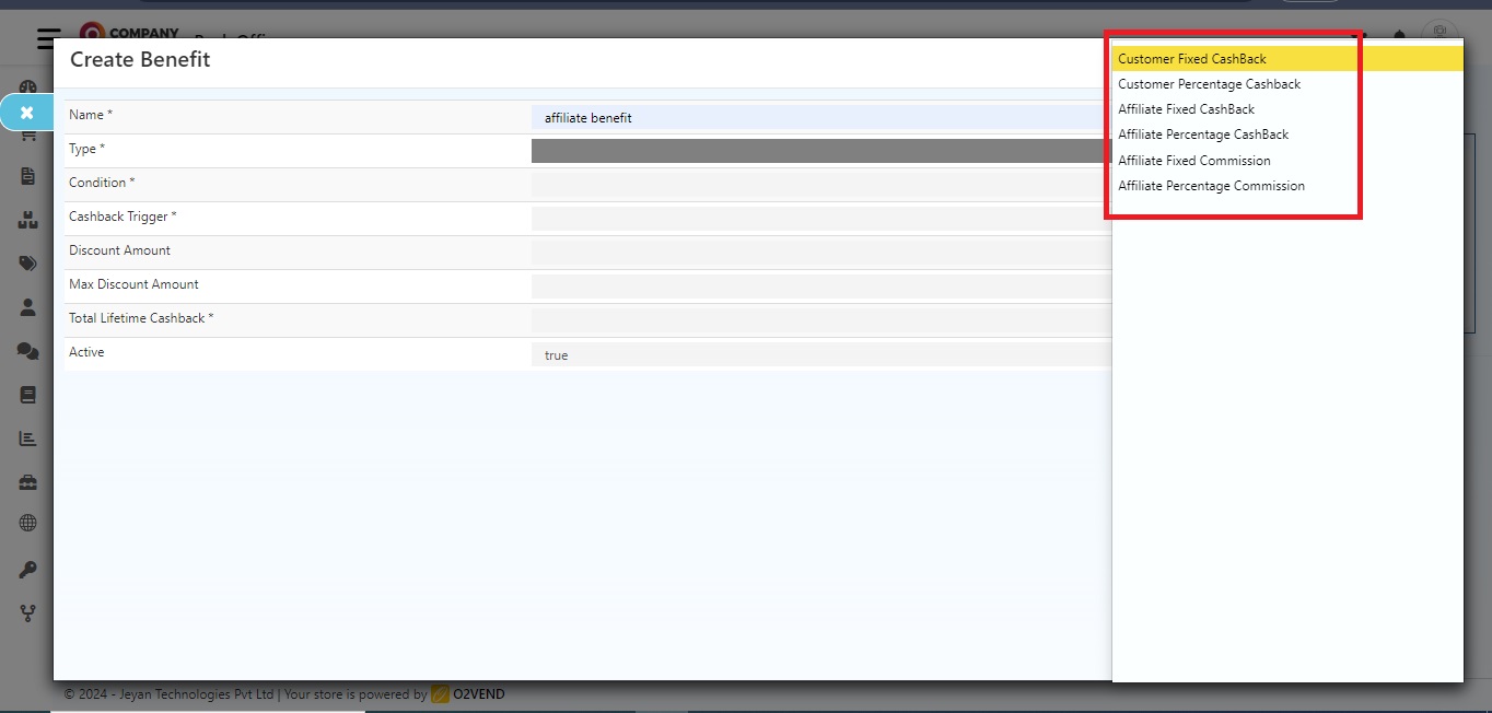 URL Features in O2VEND