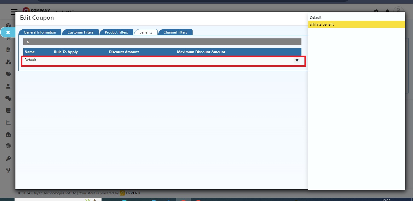 URL Features in O2VEND