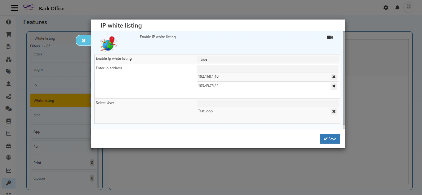 IP Whitelisting Features in O2VEND