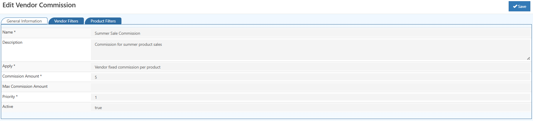 Vendor Commission Setup – O2Vend