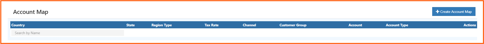 Account Map Configuration