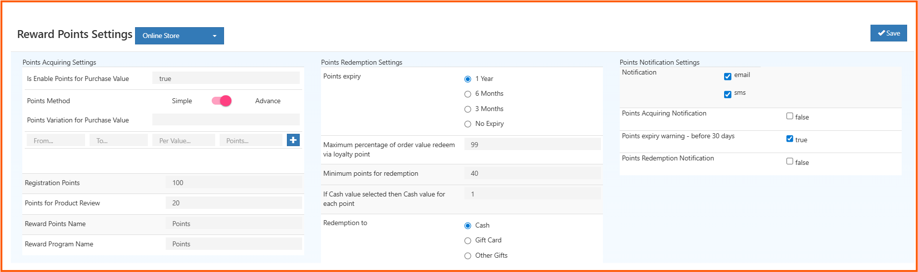 Reward Points Setup | Loyalty Program Configuration