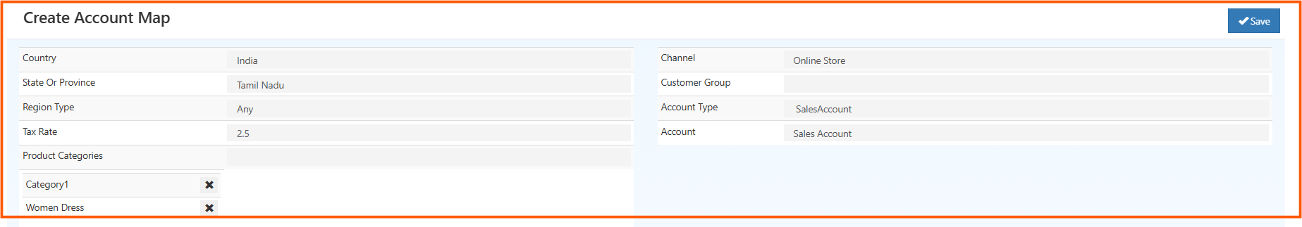 Account Map Configuration