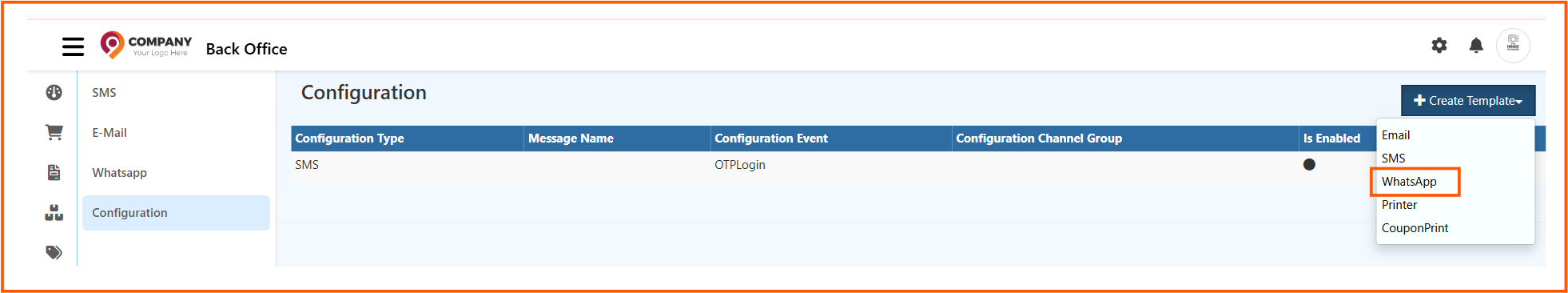 whatsapp create template