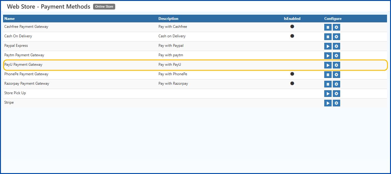 PayU Money Payment Gateway Integration for O2VEND Stores