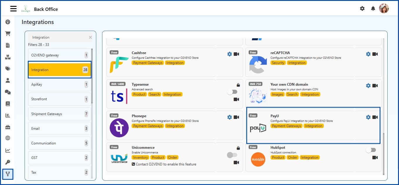 PayU Money Payment Gateway Integration for O2VEND Stores