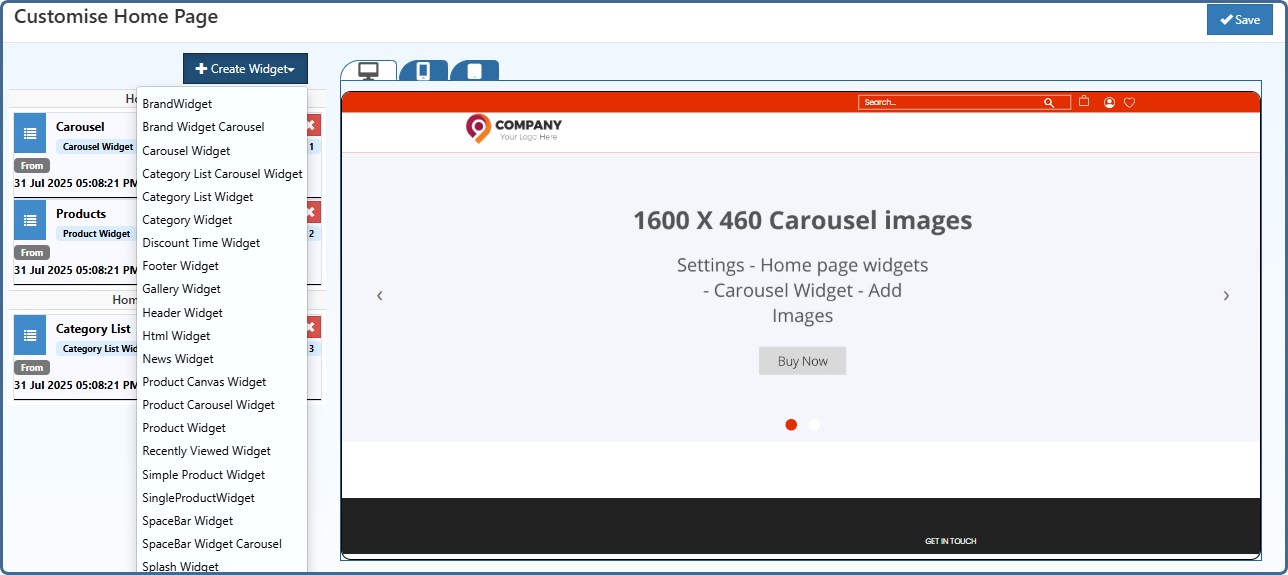 Home Page Components � Your Friendly Guide to O2VEND eCommerce Stores